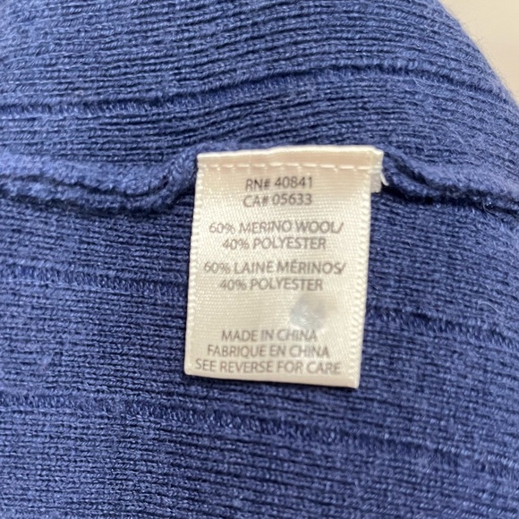 Aventura Women’s Zipper Cardigan Tunic Small Blue - Picture 12 of 13